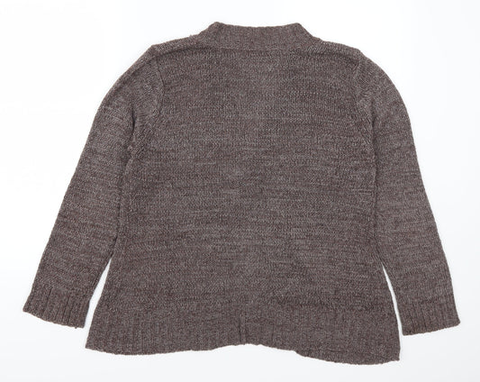 Bonmarché Womens Brown Cardigan Jumper Size M
