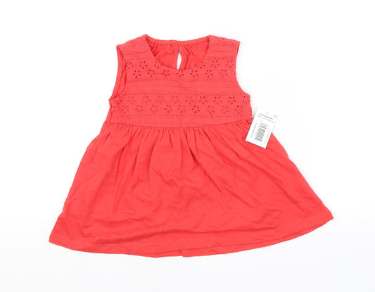Matalan Red Fit & Flare Size 6-9 Months