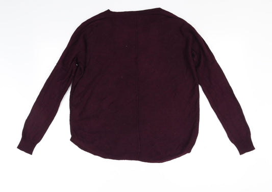 French Connection Mens Purple Pullover Jumper Size S