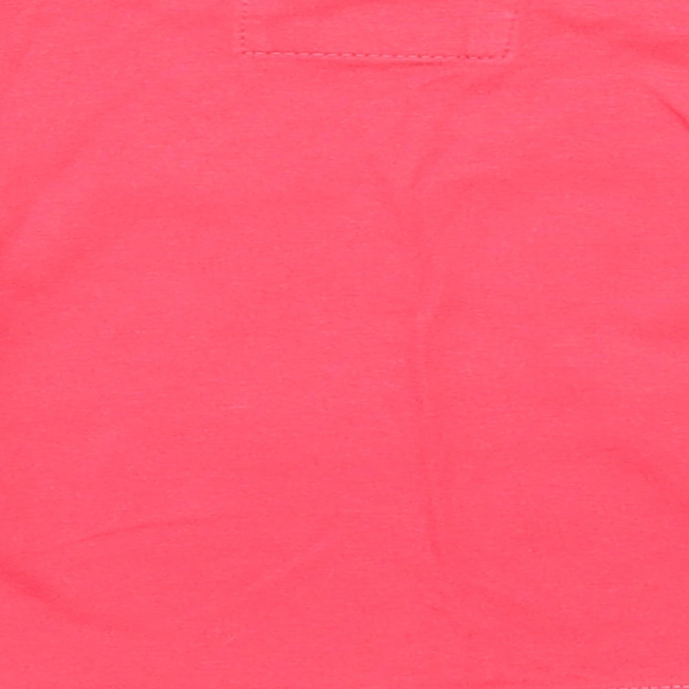 Tu Girls Red Striped Basic T-Shirt Size 6-9 Months
