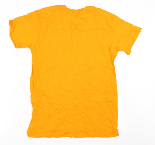 Boohoo Womens Orange Basic T-Shirt Size S