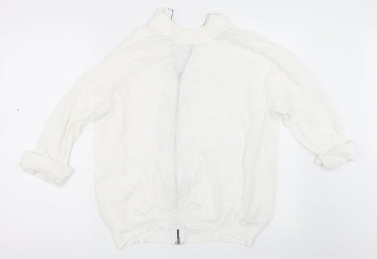 Womens UK Size 12 NEXT Ivory Basic T-Shirt