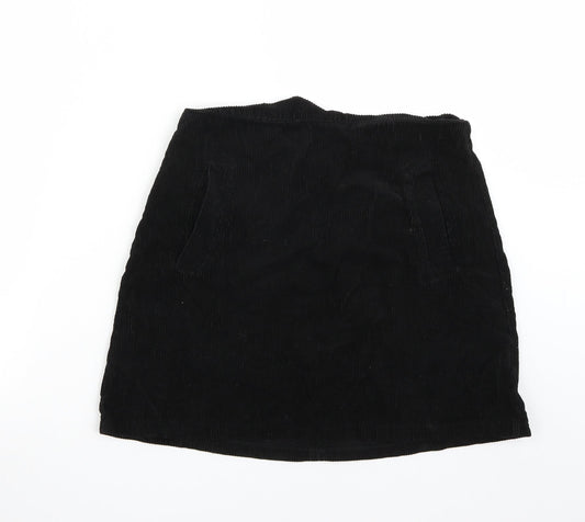 New Look Womens Black A-Line Skirt Size 10