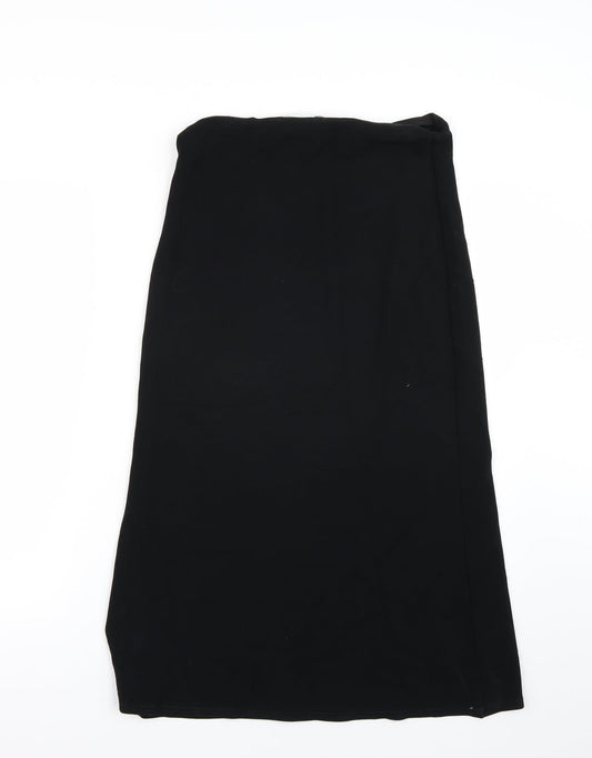 AMARANTO Womens Black   A-Line Skirt Size 8