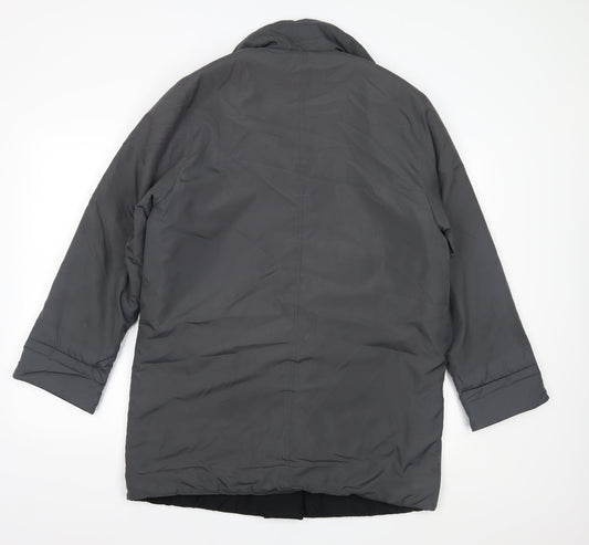 House of Fraser Womens Grey Overcoat Coat Size 10