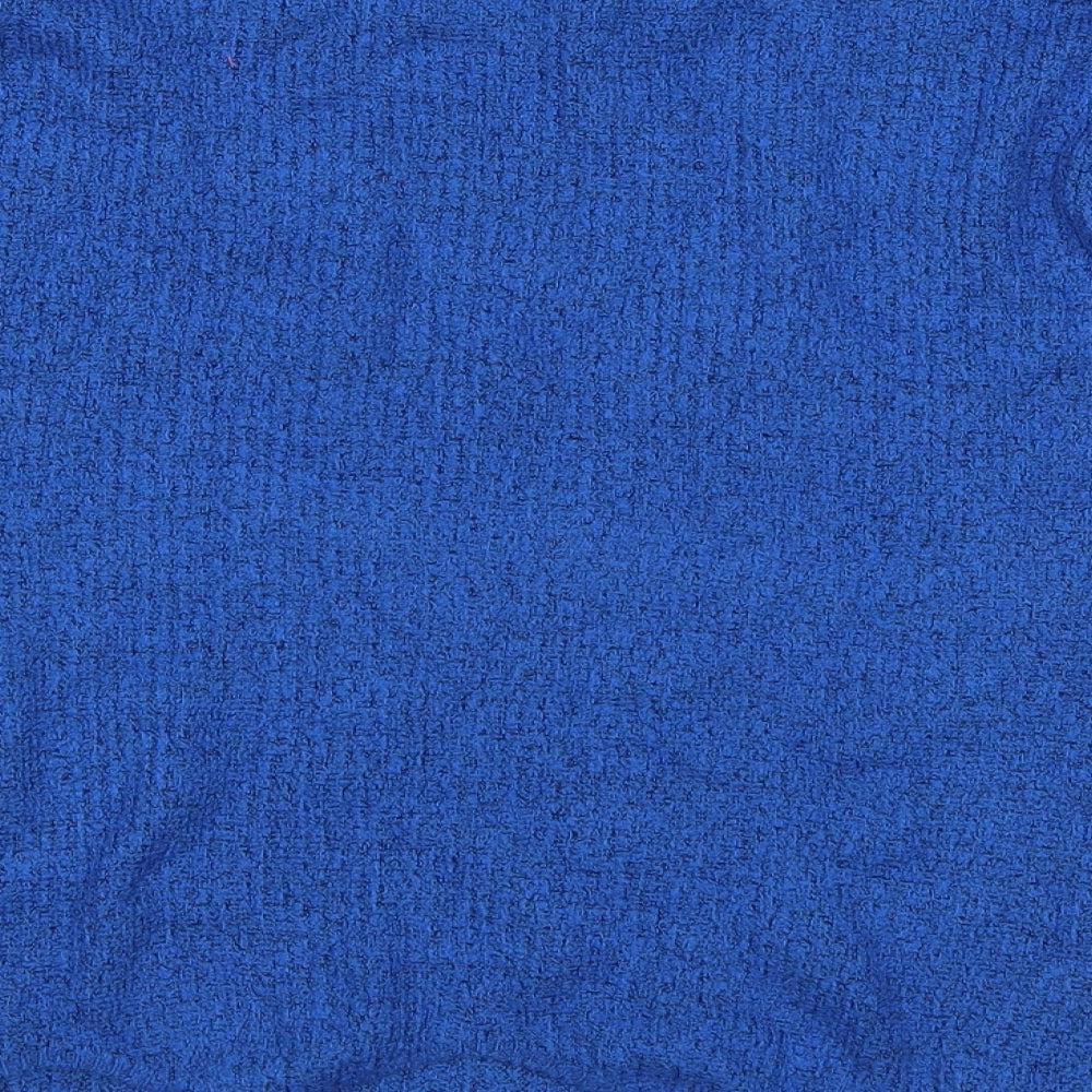 Tu Womens Blue Knit Pullover Jumper Size 14