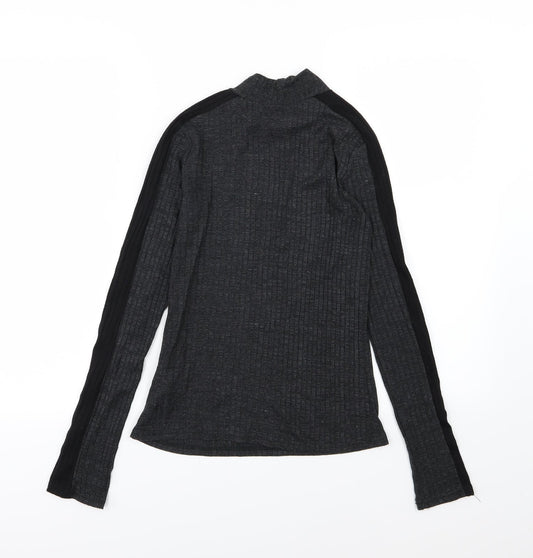 I SAW IT FIRST Womens Grey Knit Pullover Jumper Size 10
