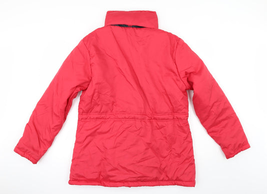 Anne De Lancay Womens Red Anorak Jacket Size M