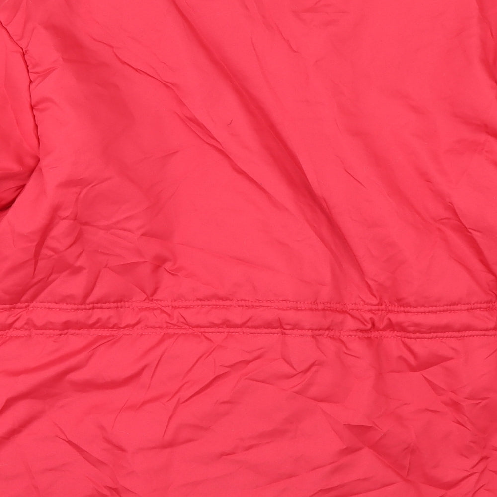 Anne De Lancay Womens Red Anorak Jacket Size M