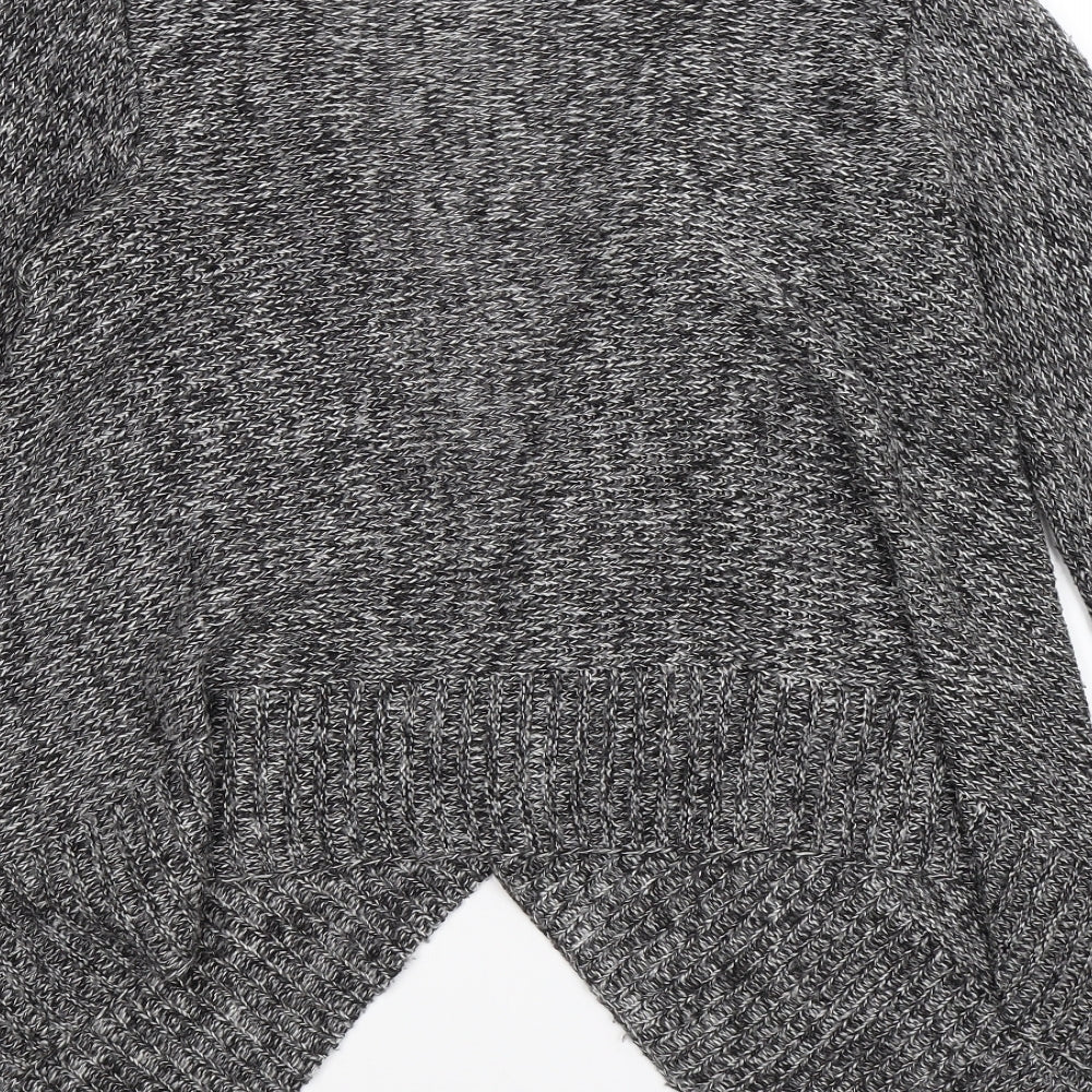 H&M Womens Grey Knit Cardigan Jumper Size M