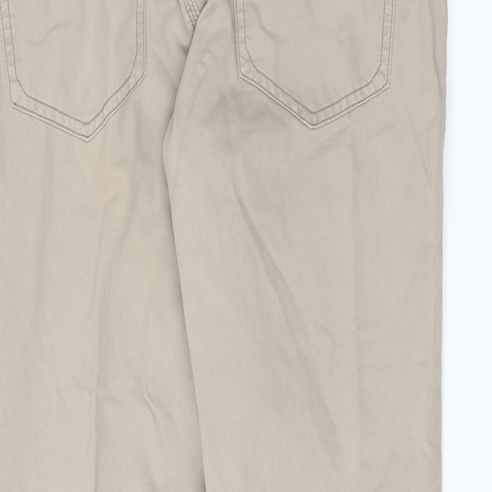 NEXT Womens Brown Straight Jeans Size 34 L30 in - Belt hoops