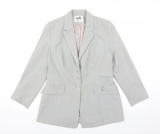 Womens UK Size 10 Wallis Grey Jacket