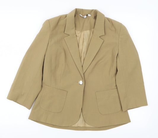 Womens UK Size 8 New Look Regular Brown Blazer