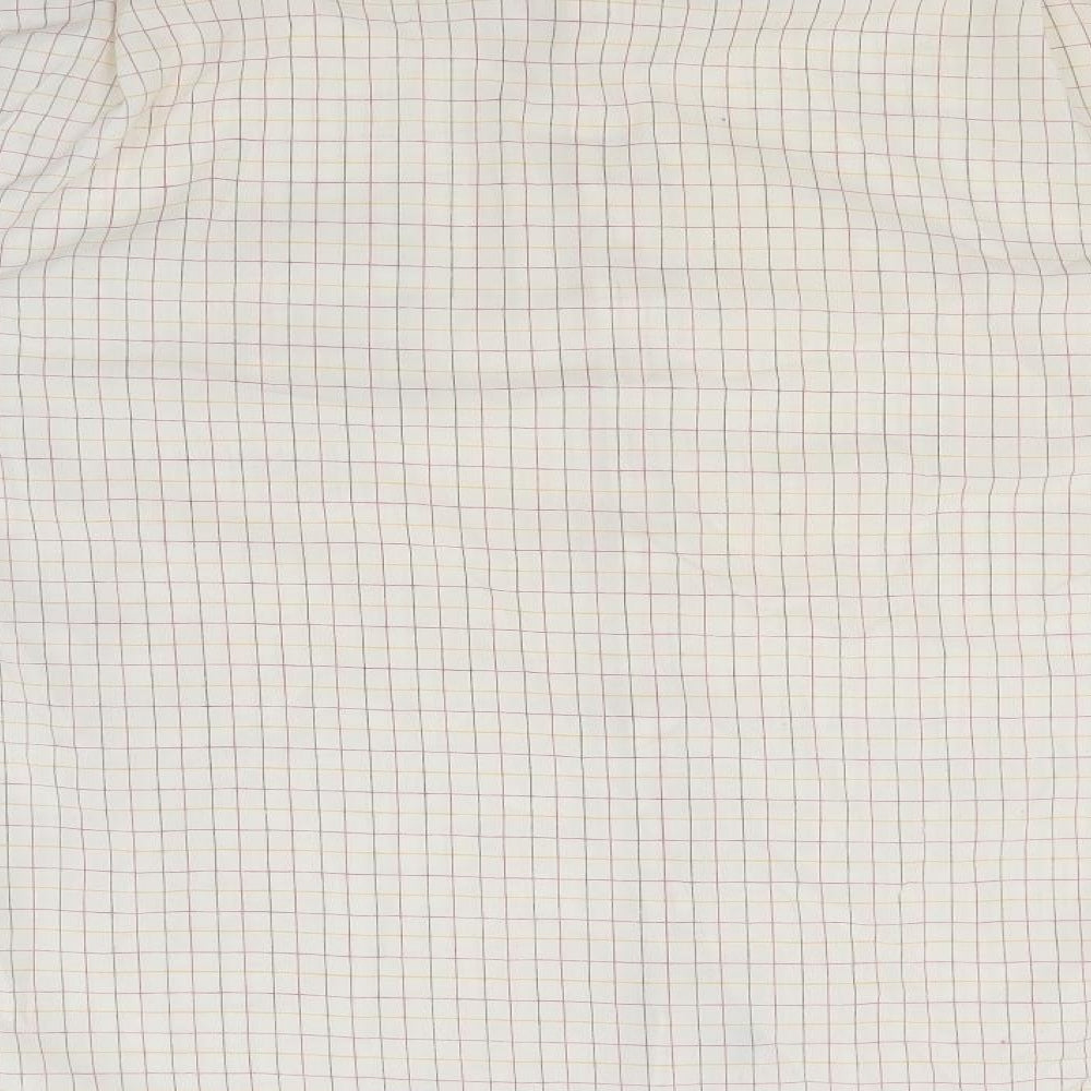 Mens UK Size L Ex Club Ivory Button-Up Long Sleeve Casual Shirt