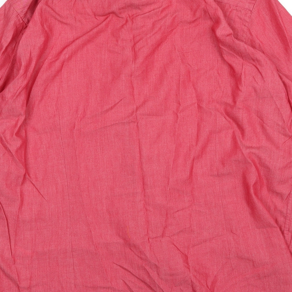 Taylor & Reece Mens Red Button-Up Size M