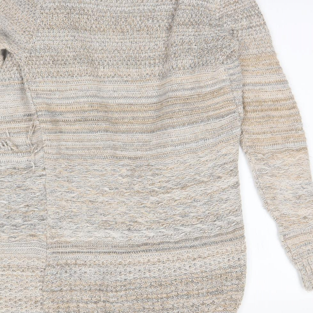 F&F Womens Beige Cardigan Jumper Size 8