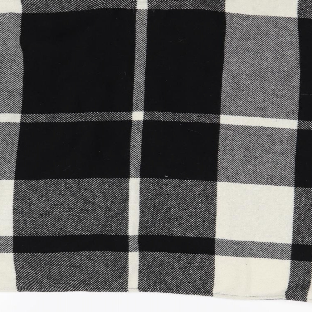 F&F Girls Black Check Cardigan Jumper Size 7 Years