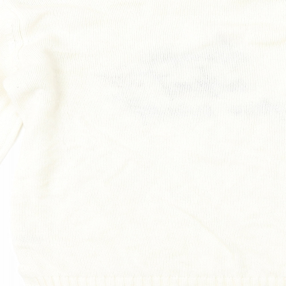 Pep & co Girls White Pullover Jumper Size 12-13 Years - Slogan
