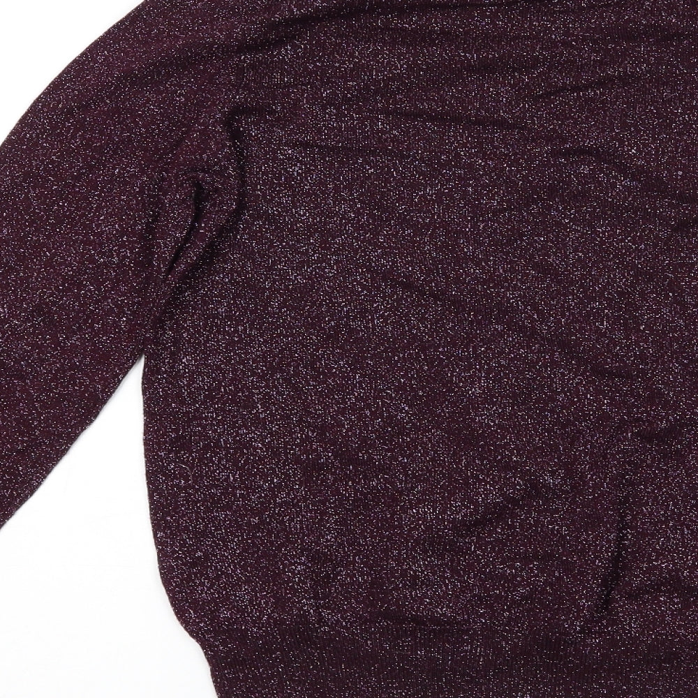 Dunnes Womens Purple Pullover Jumper Size M