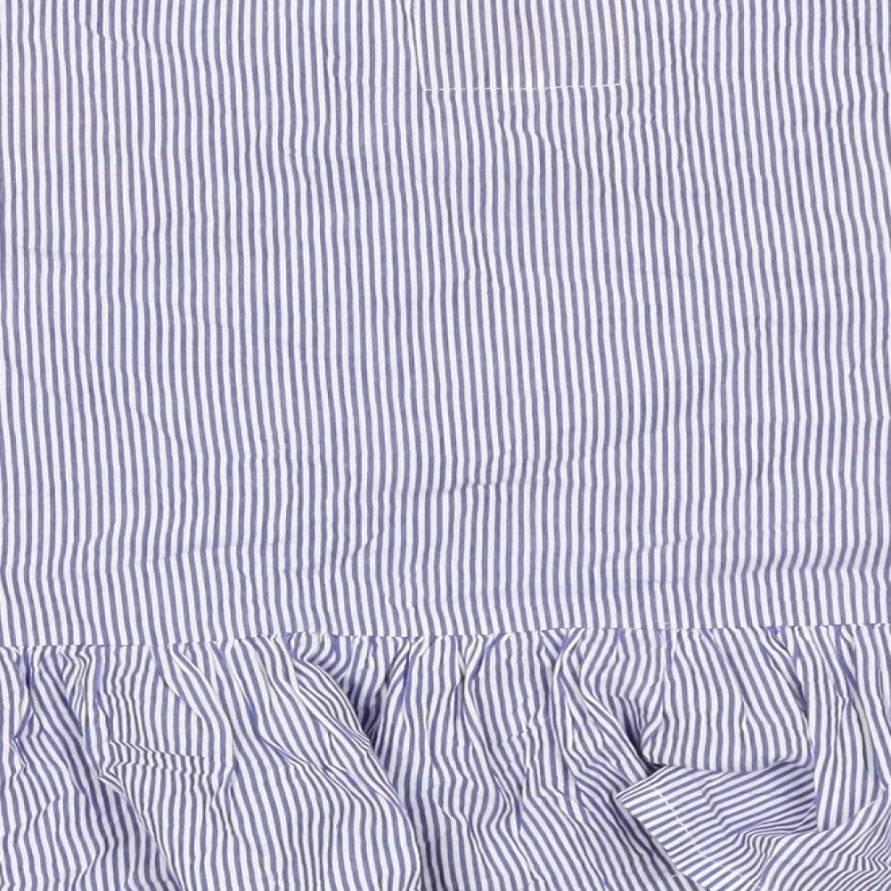 Womens UK Size 10 Boux Avenue Blue Cropped Blouse