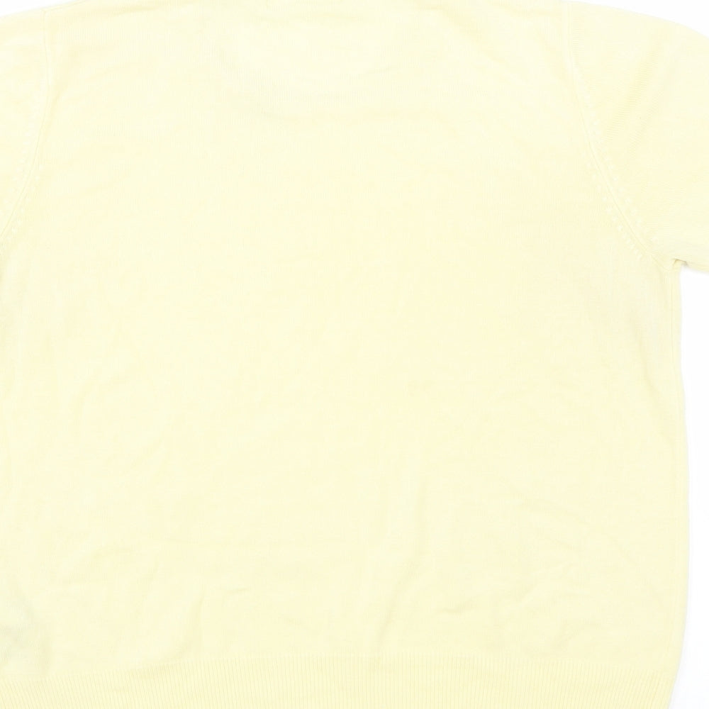 Marks & Spencer Womens Yellow Pullover Jumper Size 14