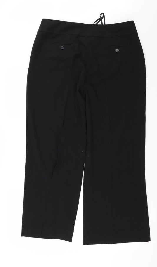Kaleidoscope Womens Black Trousers Size 16 L28 in
