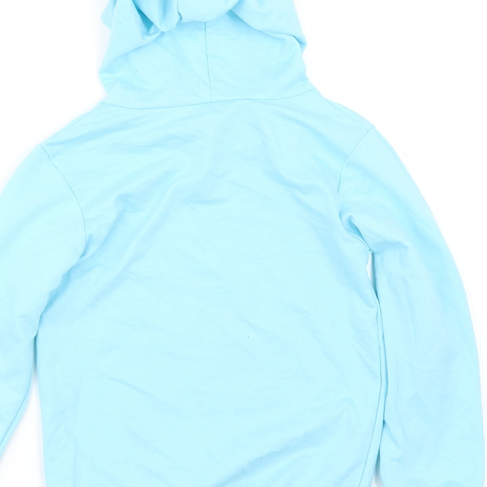 dgfstm Girls Blue Pullover Hoodie Size 7 Years
