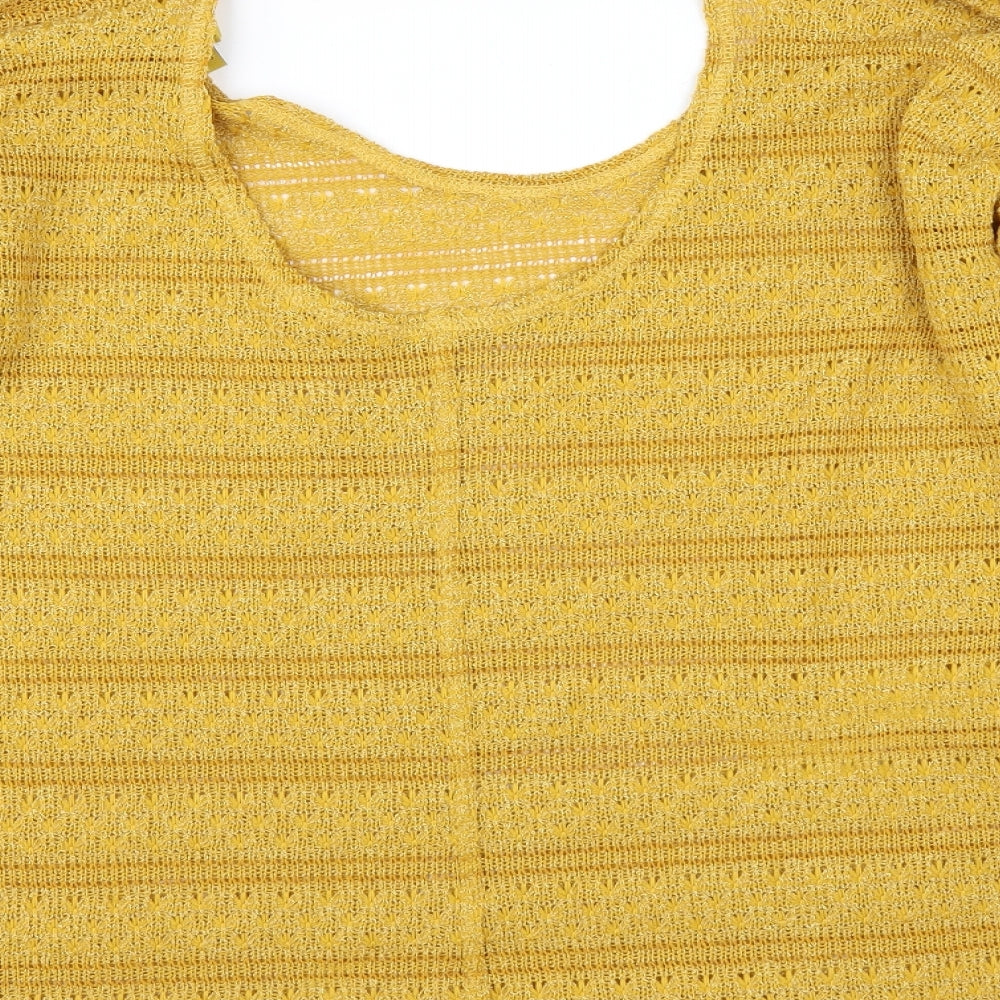 Next Womens Yellow Pullover Jumper Size 16