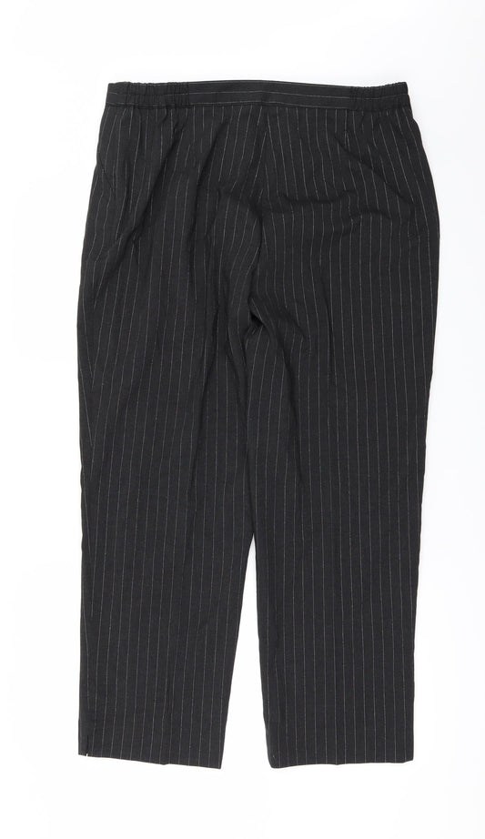 Womens UK Size 16 Wardrobe Regular Fit Black Trousers