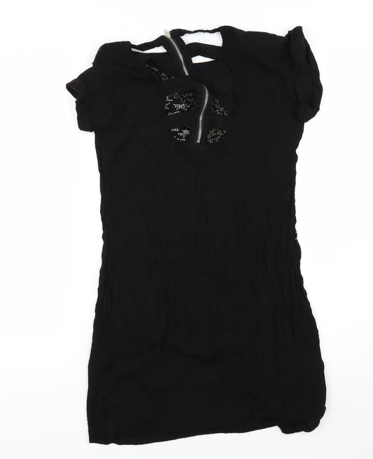 Warehouse Womens Black Mini Size 8