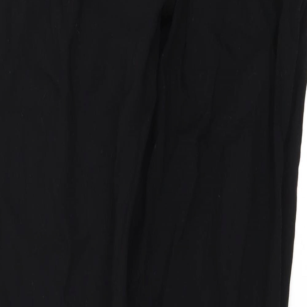 Womens UK Size 6 H&M Regular Fit Black Trousers