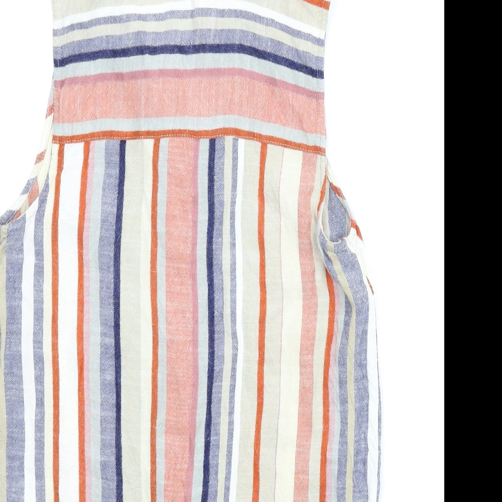 Womens UK Size 10 Warehouse Multicoloured Basic Blouse