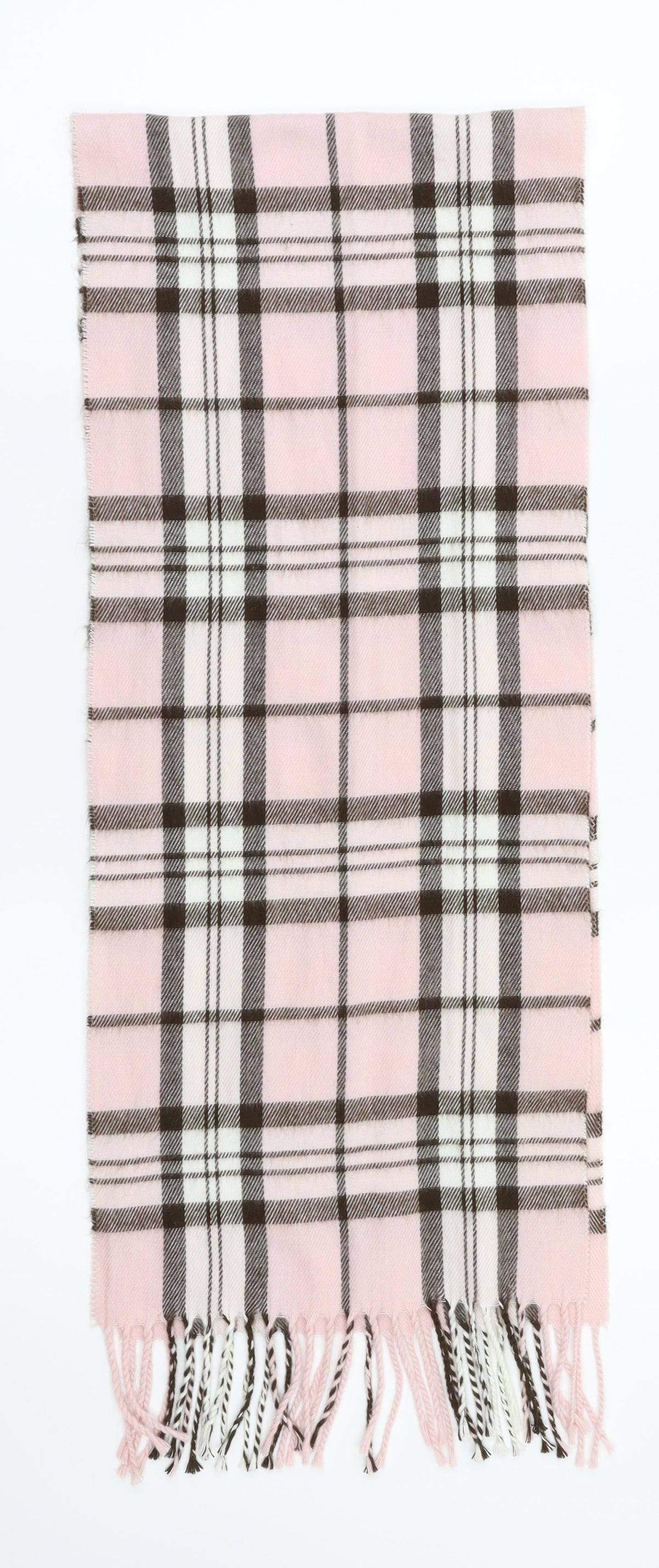 preworn Womens Pink Check Scarf