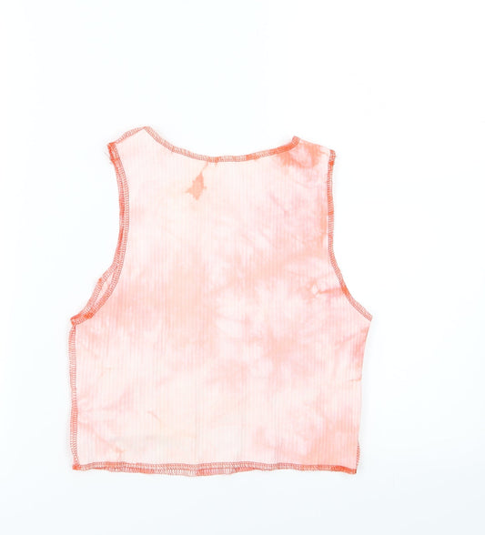 SheIn Womens Red Jersey Cropped Tank Size S