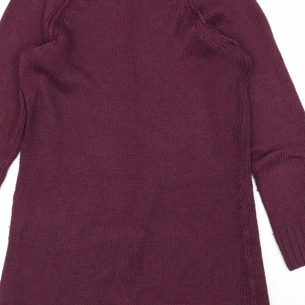 H&M Womens Purple Knit Pullover Jumper Size XS
