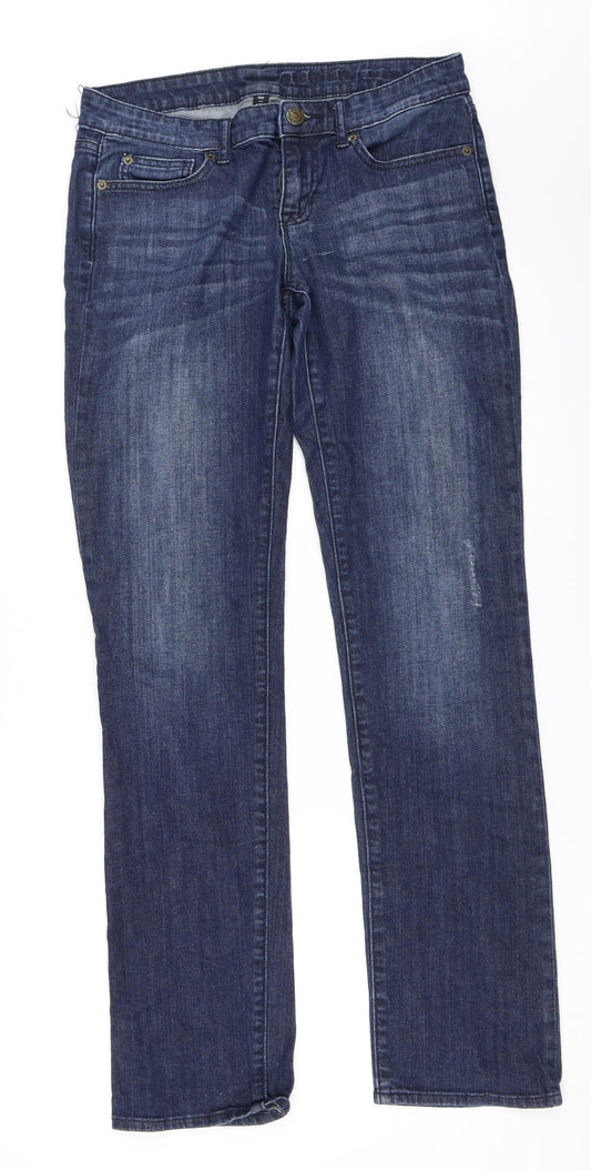 Gap Womens Blue Denim Straight Jeans Size 6 L32 in