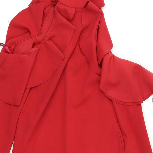 Ayanapa Womens Red A-Line Size 12