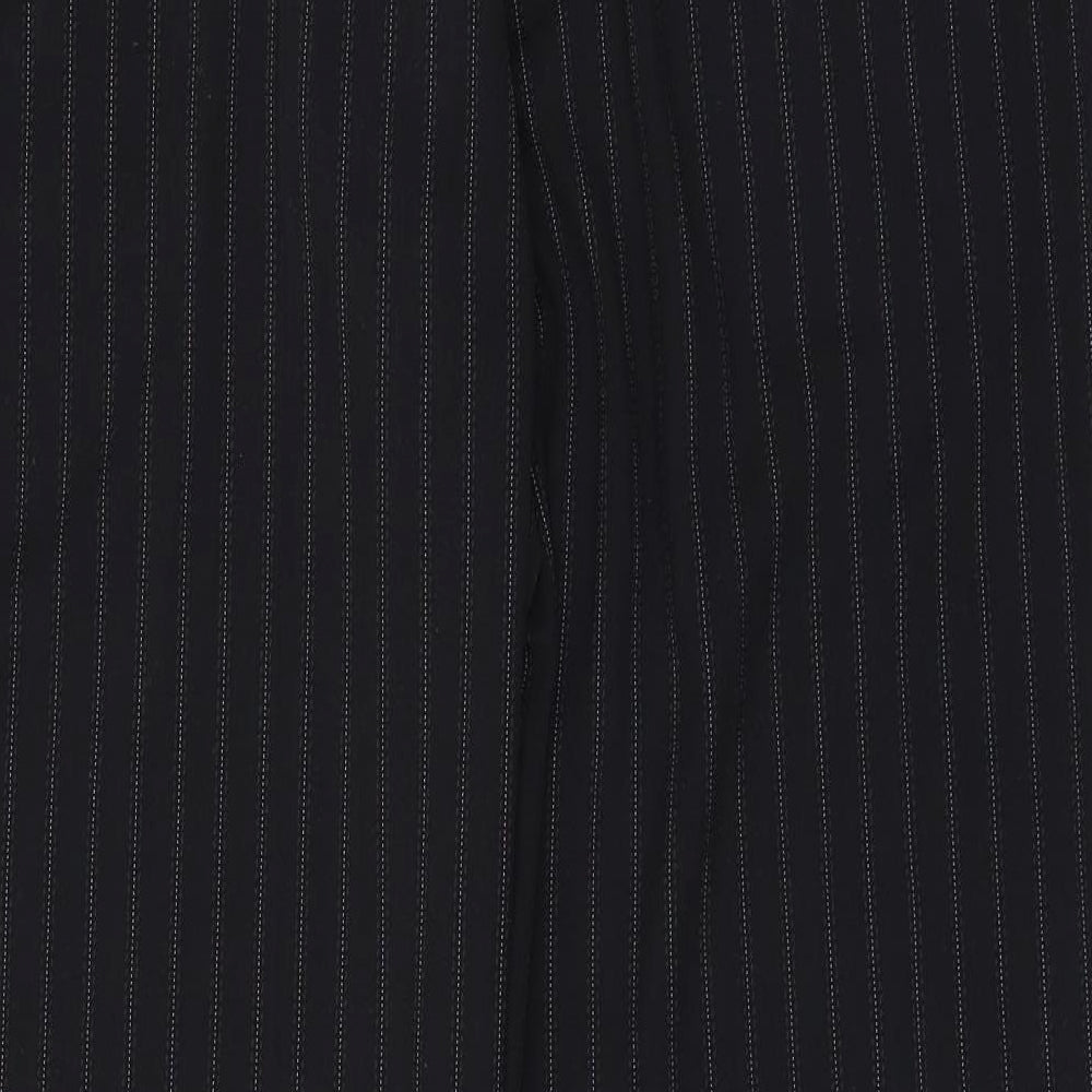 Womens UK Size 16 F&F Regular Fit Dress Pants Black Trousers