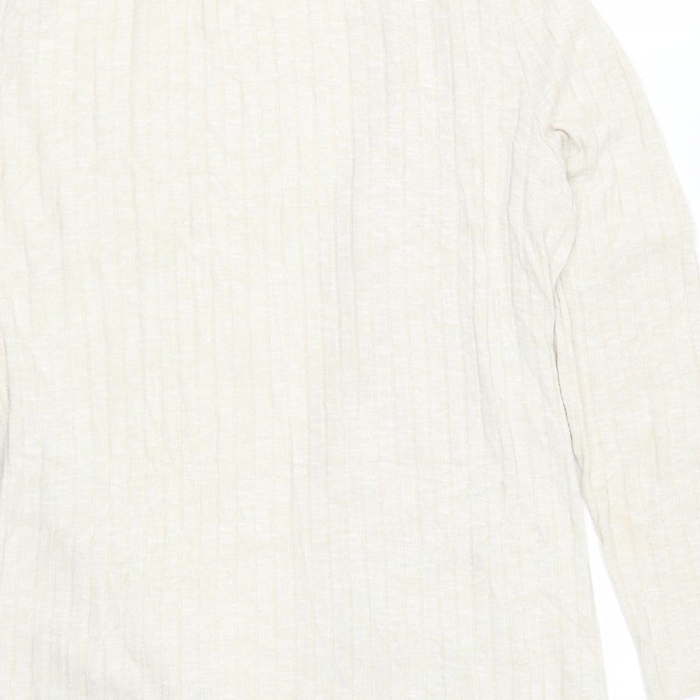 B Collection Womens Beige Cardigan Jumper Size L - e