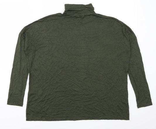 F&F Womens Green Basic T-Shirt Size 8