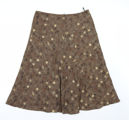 Alex & co Womens Brown   A-Line Skirt Size 14