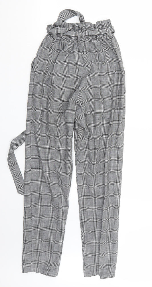 Womens UK Size XS H&M Extra-Slim Fit Grey Trousers