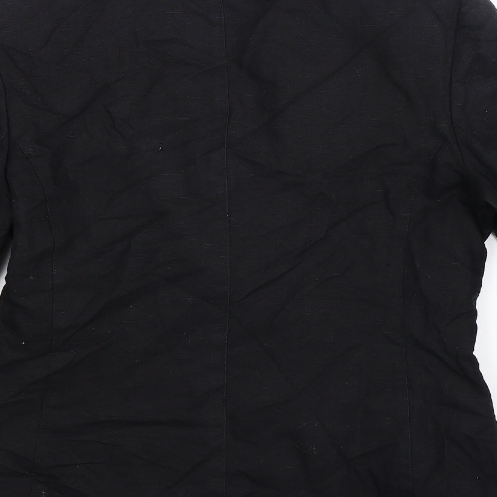 St Michael Womens Black   Jacket Blazer Size 10