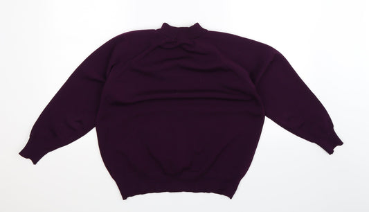 Berkertex Womens Purple Knit Pullover Jumper Size 16