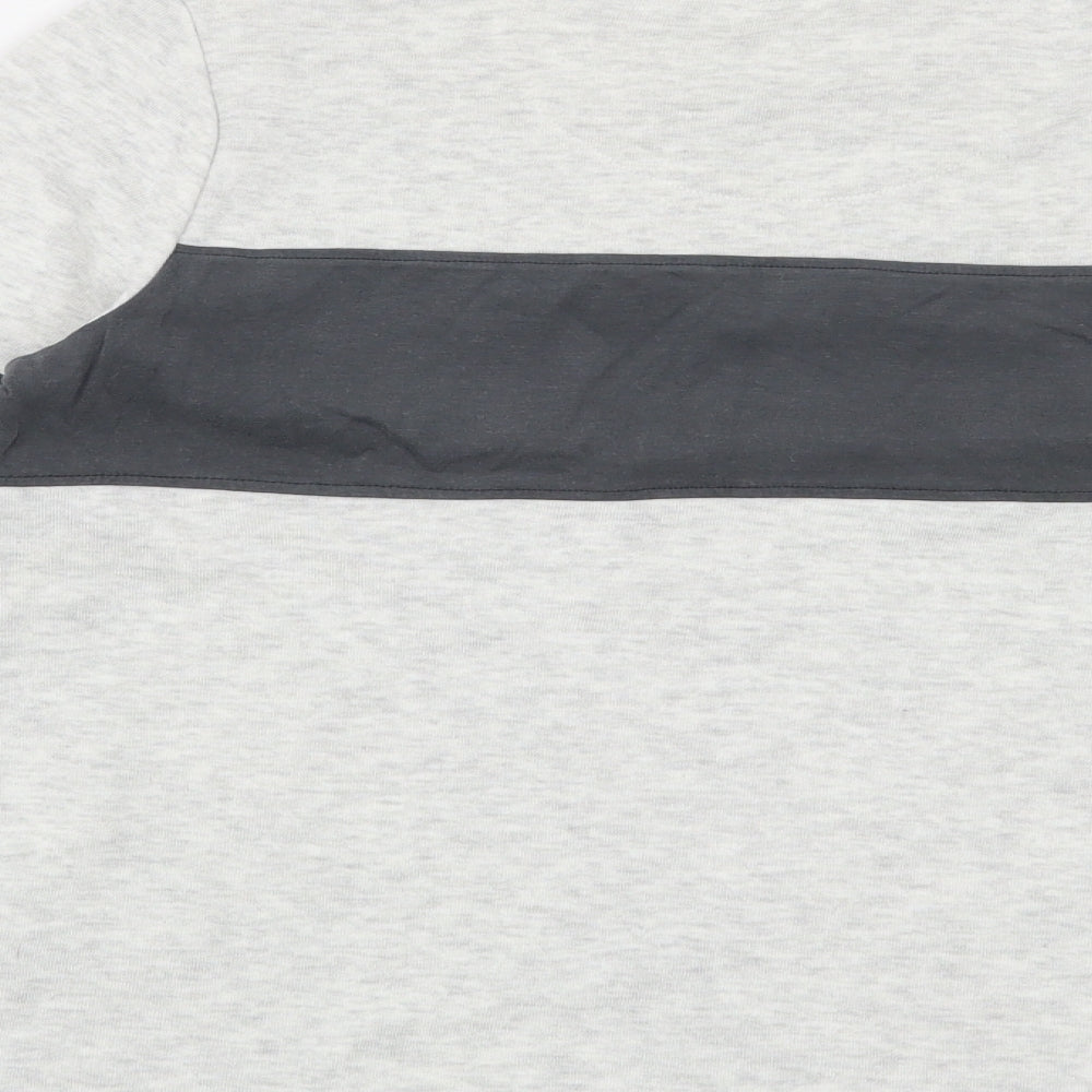 Marks and Spencer Boys Grey Striped Pullover Sweatshirt Size 10-11 Years