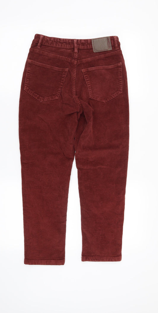 Womens UK Size 26 in Pull & Bear Regular Fit Red Trousers