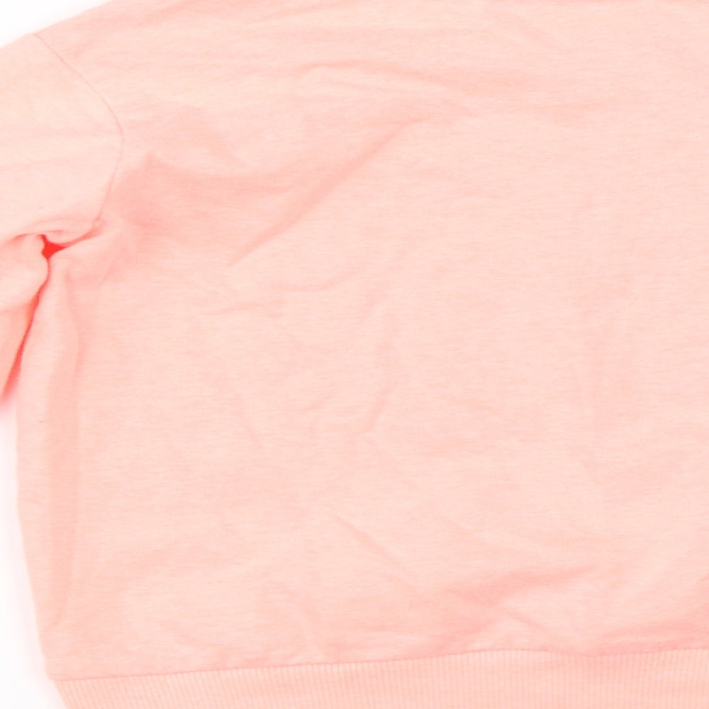Preworn Girls Orange Pullover Jumper Size 9 Years