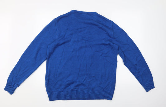 George Mens Blue Pullover Jumper Size M