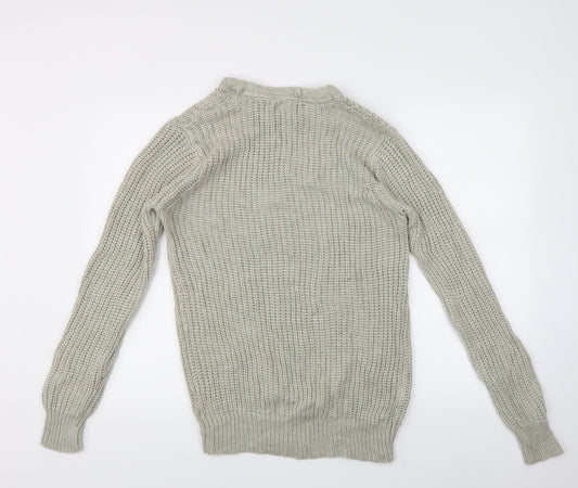 Brave Soul Mens Ivory Pullover Jumper Size M