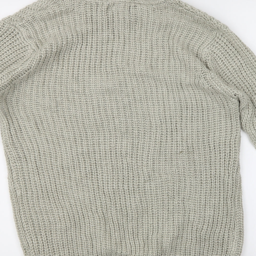 Brave Soul Mens Ivory Pullover Jumper Size M